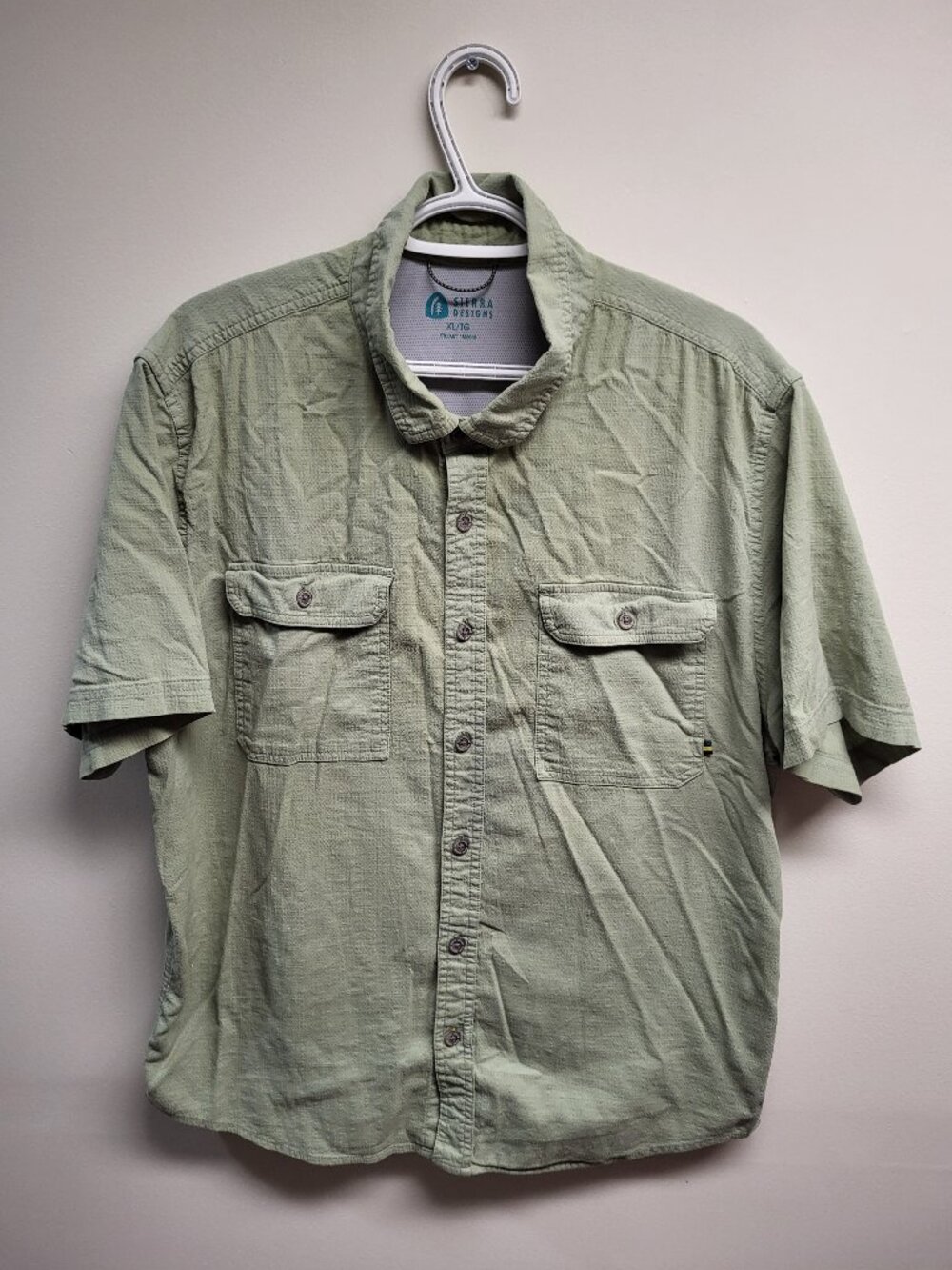 Sierra Designs Green Outdoor Hiking Shirt XL